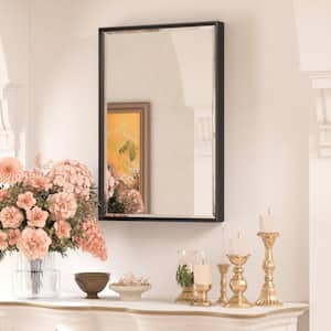 TETOTE 16 in. W x 24 in. H Framed Rectangular Oil Rubbed Bronze