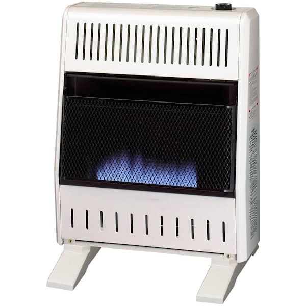 20,000 BTU Natural Gas Ventless Blue Flame Space Heater With Base Feet, Manual Control - Model# MN200HBA-B