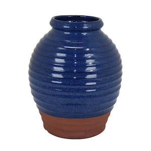 Blue and Brown Pot Ceramic Decorative Vase