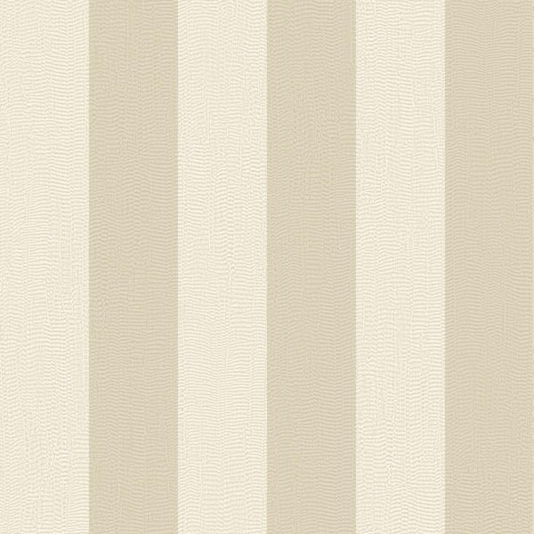 Graham & Brown Water Silk Stripe Ivory/Taupe Wallpaper Sample