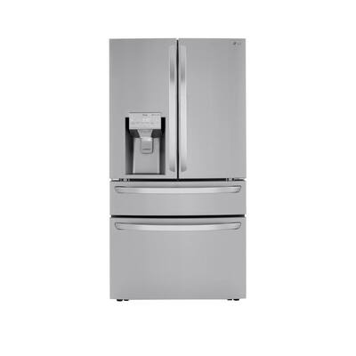 30 cu. ft. Four Door French Door Refrigerator IW Full Convert with Craft Ice in PrintProof Stainless Steel