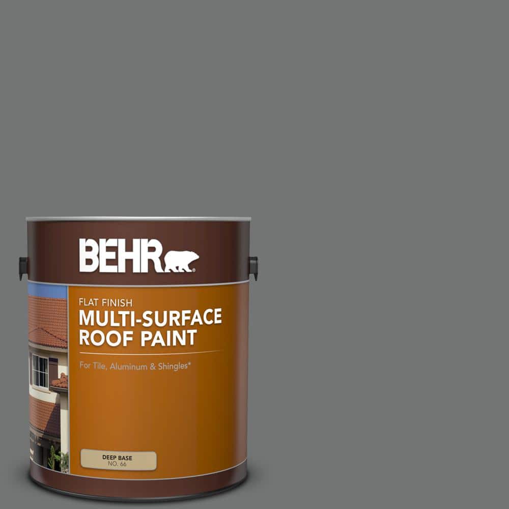1 gal. #N520-5 Iron Mountain Flat Multi-Surface Exterior Roof Paint