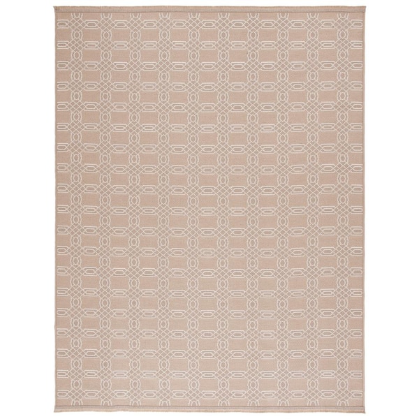SAFAVIEH Aspect Natural/Ivory 8 ft. x 10 ft. Linear Geometric Area Rug