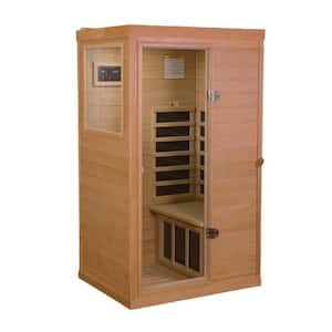 1-Person Mini Left Side Far Infrared Sauna with Carbon Heater