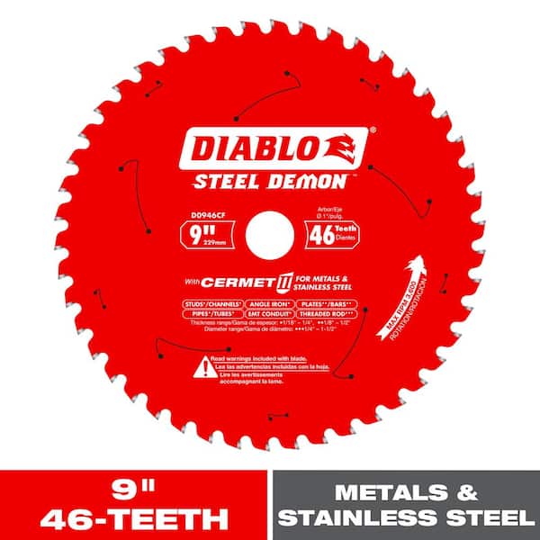 9in. x 46-Teeth Steel Demon Cermet II Saw Blade for Medium Metal