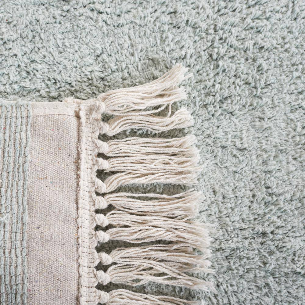 Classic Elegance 3' x 5' Light Blue & Ivory Hand-Knotted Area Rug