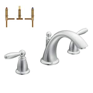 Brantford 2-Handle Deck-Mount Roman Tub Faucet in Chrome (Valve Included)