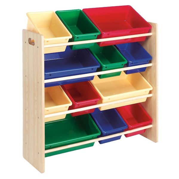 Whitmor 12-Bin Primary Colors Kids Organizer-DISCONTINUED