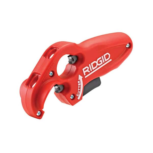 RIDGID 1-1/4 in. AND 1-1/2 in. PTEC 3000 Versatile Thin Wall PE, PP, PVC Plastic Tubing Cutter - Cuts, Cleans, Deburrs & Bevels