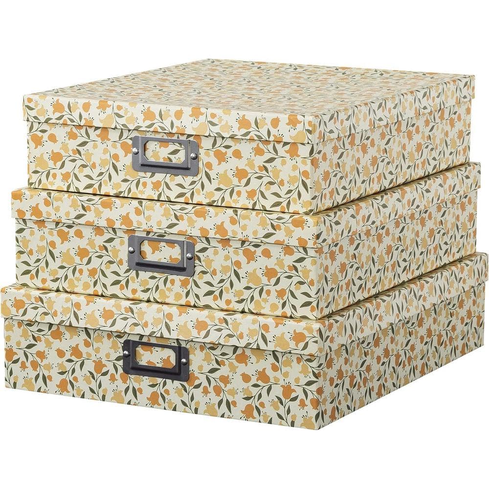 Super cute floral print decrotive gift box/storage box buy set! 7 matching boxes!