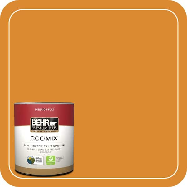 1 qt. #280B-7 Status Bronze Flat EcoMix Plant-Based Interior Paint & Primer