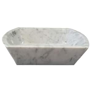Mayon in Polished Carrara Marble Vessel Sink