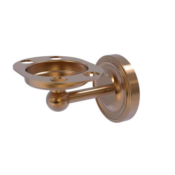 Allied Brass Regal Collection Tumbler and Toothbrush Holder in Brushed Bronze
