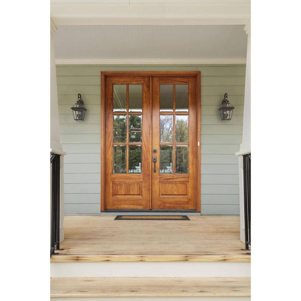 Burlington Bronze 2-Light Outdoor Wall Lantern with Beveled Glass