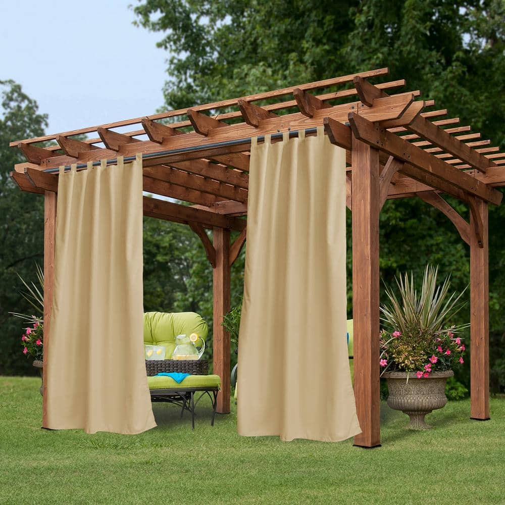 Beige Toile Outdoor Thermal Blackout Curtain - 50 in. W x 120 in. L price history on PriceWatchPro