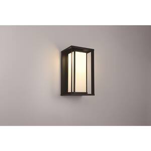 Paxton 1-Light Black Metal Integrated LED Outdoor Wall Sconce