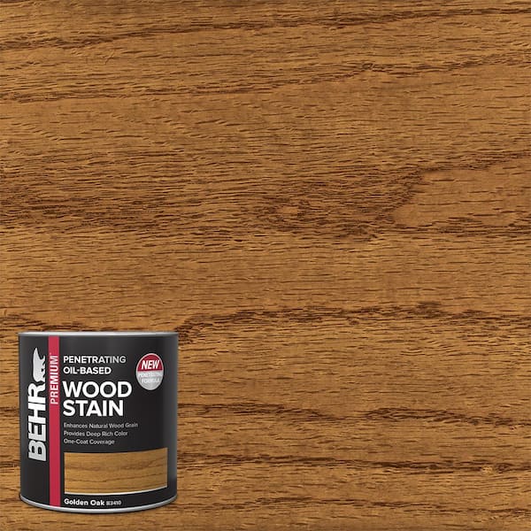 BEHR PREMIUM 1 qt. #TIS-510 Golden Oak Transparent Oil-Based Penetrating Interior Wood Stain