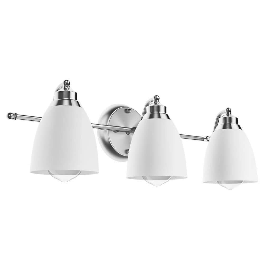 Silver vanity deals light