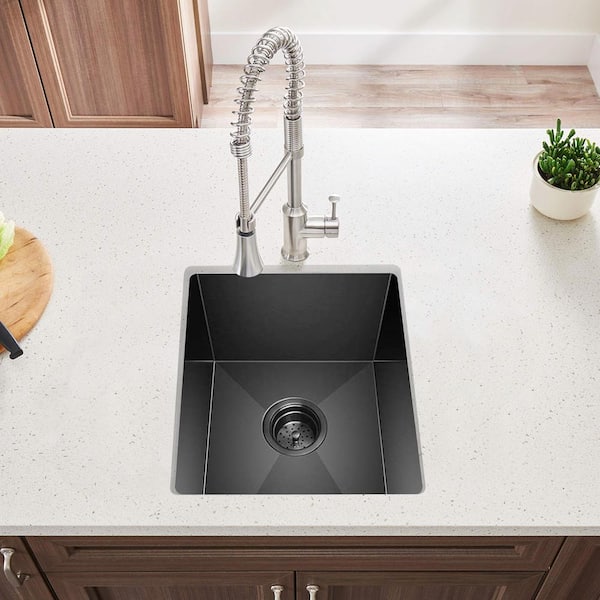 Nano Single Black Kitchen Sink Modern Household 304 Stainless