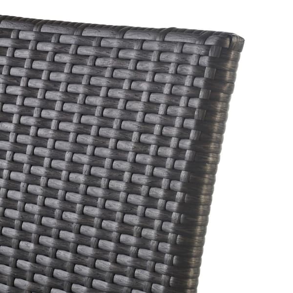 Peggy Faux Rattan Outdoor Patio Bar Stool (2-Pack)