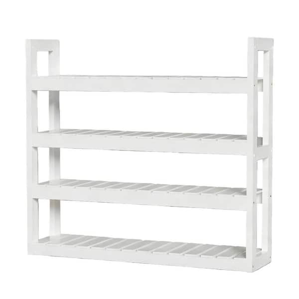 cadeninc 8-Tier MDF Tower Double-decker Storage Shelves with