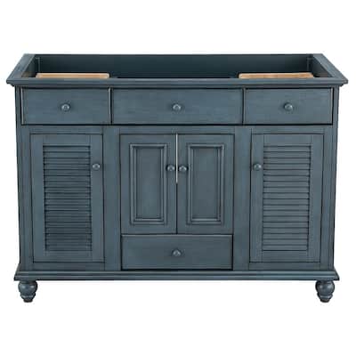 Cottage 48 in. x 21-5/8 in. Vanity Cabinet Only in Harbor Blue