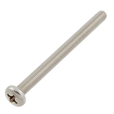 M8-1.25x10mm Stainless Steel Pan Head Phillips Drive Machine Screw 1-Piece