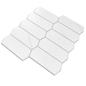 Sao Paulo Calacatta 5 in. x 5 in. 3.3 mm Stone Peel and Stick Backsplash Tile Sample Cut Tile (0.17 sq. ft./Sample)