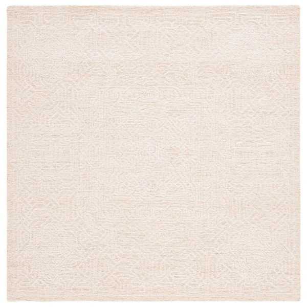 SAFAVIEH Ebony Gold/Ivory 6 ft. x 6 ft. Geometric Square Area Rug