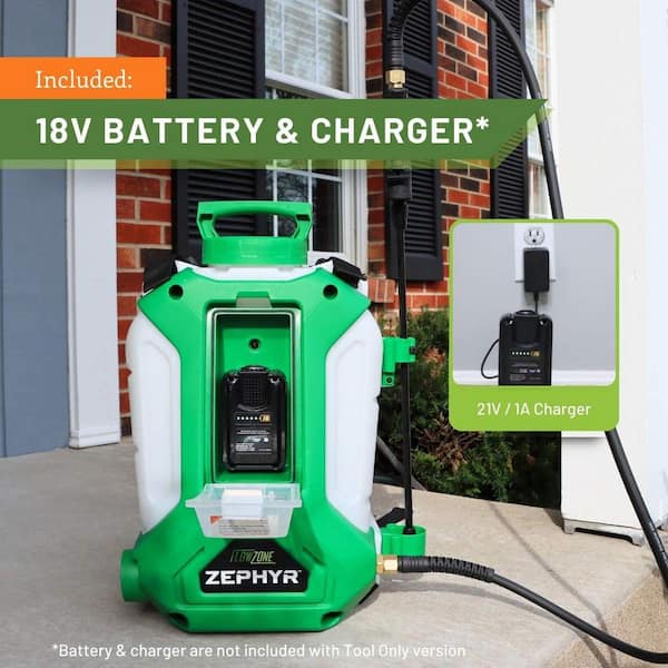 FLOWZONE Zephyr Battery Powered Backpack Sprayer (4 Gal.) FZSATJ-3