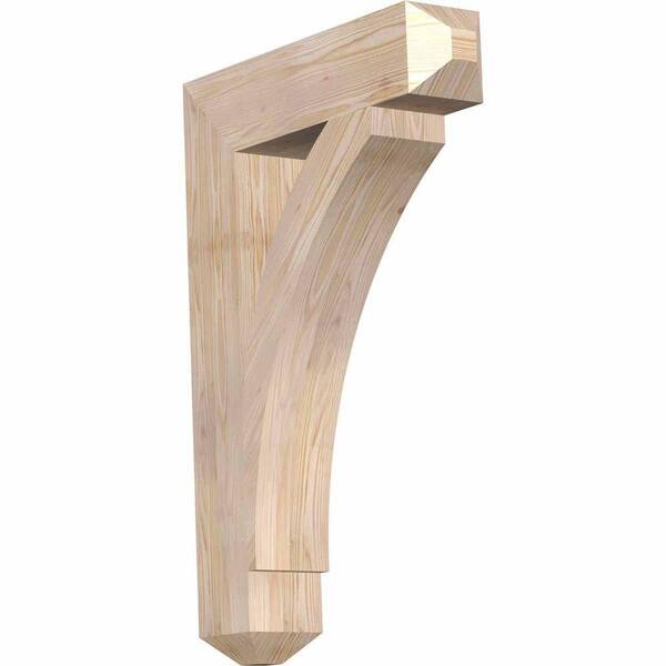 Ekena Millwork 5.5 in. x 38 in. x 26 in. Douglas Fir Thorton Craftsman Smooth Bracket