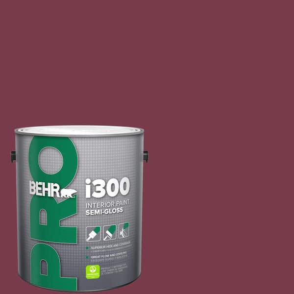 BEHR PRO 1 gal. #BIC-51 July Ruby Semi-Gloss Interior Paint