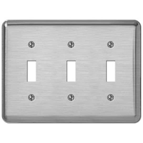 Creative Accents Chrome 3-Gang Wall Plate