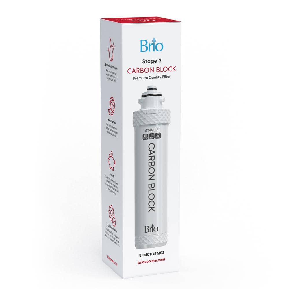 Brio Stage 3 Coconut Carbon Block Water Cooler Filter