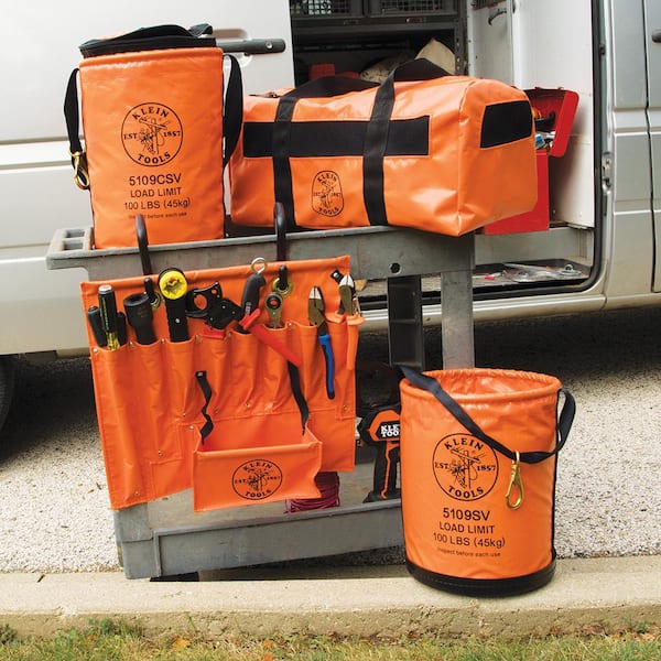 Klein Tools 8-Pocket Small Aerial Apron 51828 - The Home Depot
