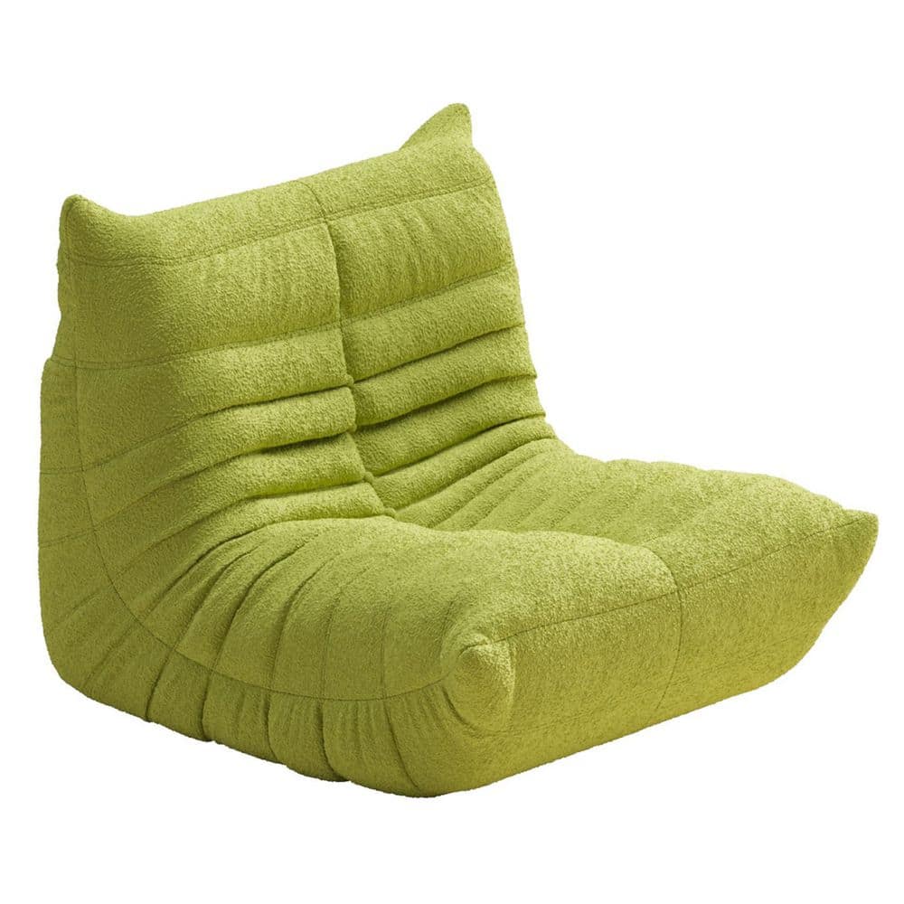 Magic Home Green Kids Chair Lazy Sofa Teddy Velvet Living Room