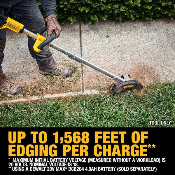 VEVOR Lawn Edger 20V Battery Powered 9-Inch Blade 3-Position Depth Battery & Charger Included - Multi