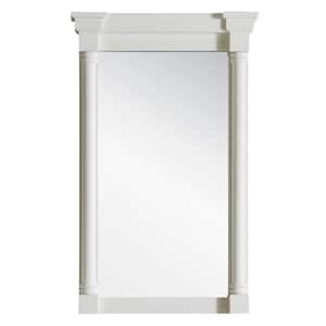 Savannah/Providence 27 in. W x 43 in. H Framed Rectangle Bathroom Vanity Mirror in Bright White