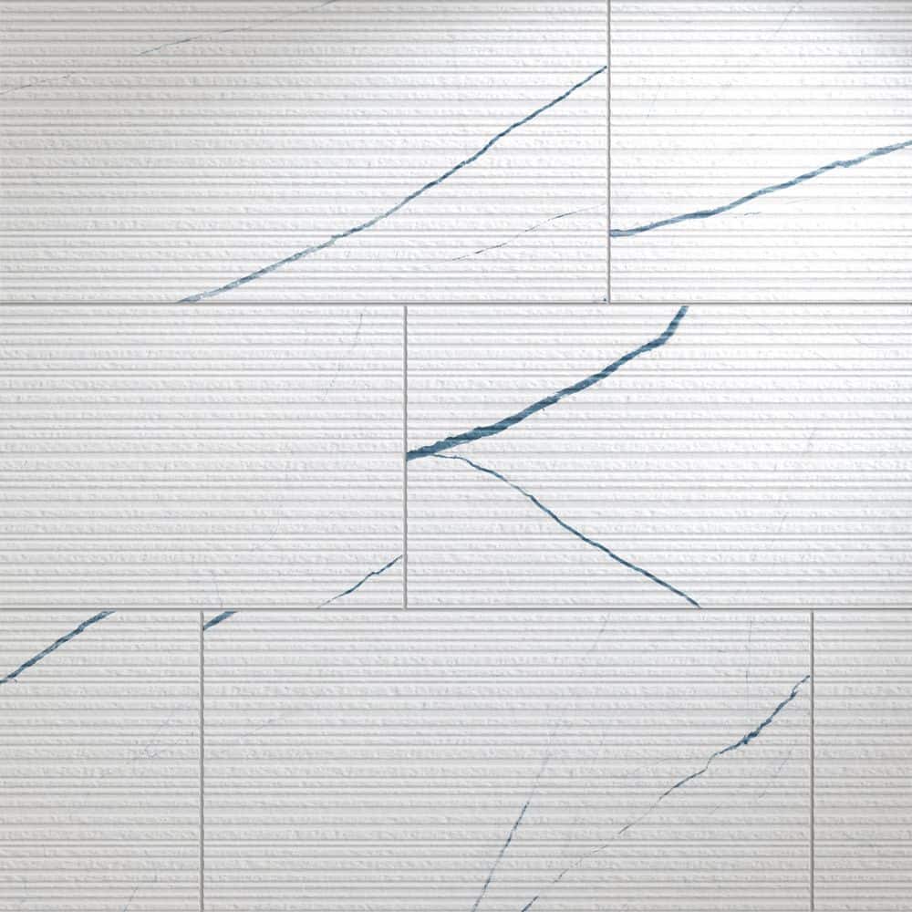 Eterna Calacatta Ocean White 3D Etch 12 in. x 24 in. Stone Look Porcelain Floor and Wall Tile (13.56 sq. ft./Case) price history on PriceWatchPro