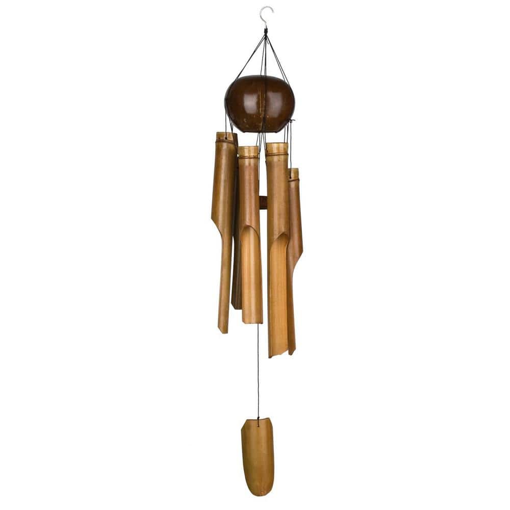Large Natural Bamboo and Coconut Wind Chime