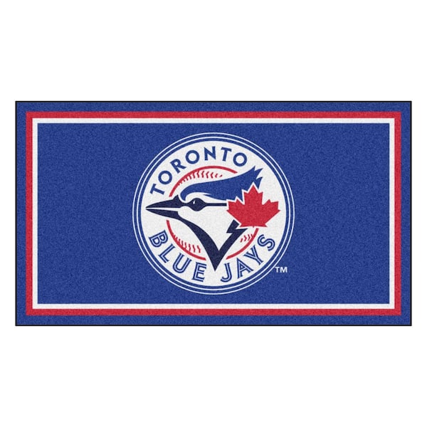 FANMATS MLB - Toronto Blue Jays 3 ft. x 5 ft. Ultra Plush Area Rug