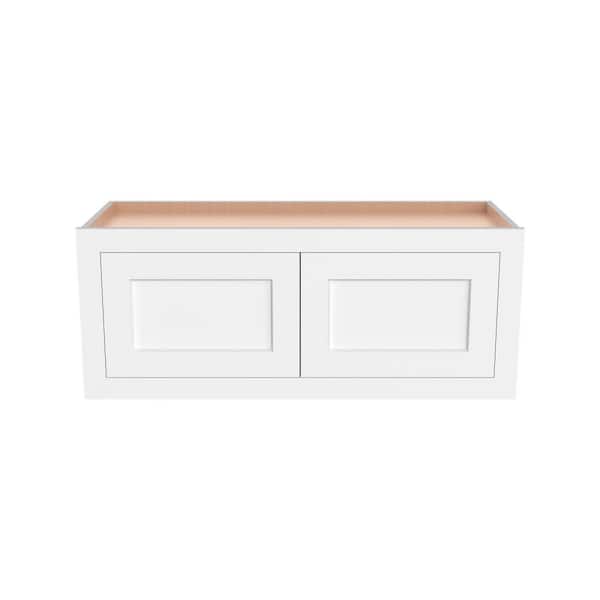 36 in. W x 25 in. D x 24 in. H Ready to Assemble Standard Wall Kitchen Cabinet in Beige Full Overlay Design