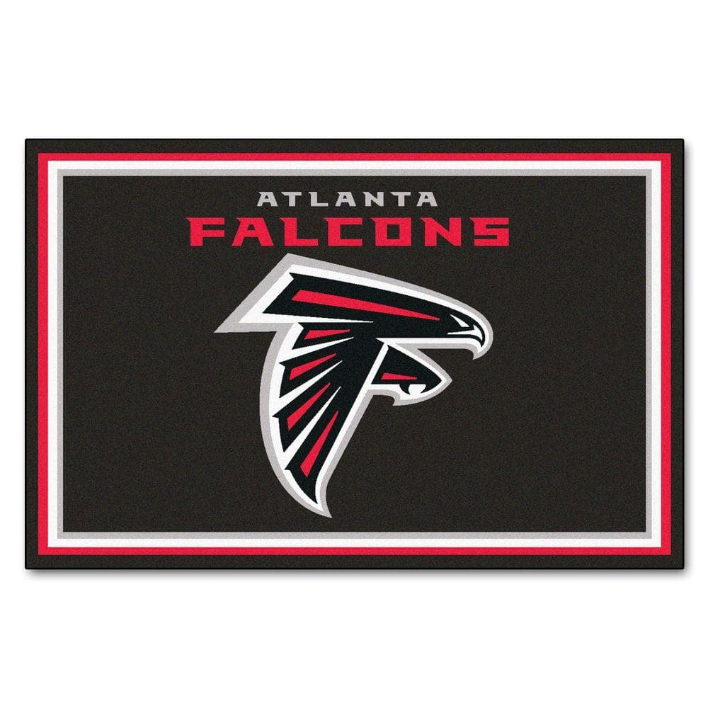 Atlanta Falcons, golden logo, NFL, red metal background, american football  club, HD wallpaper