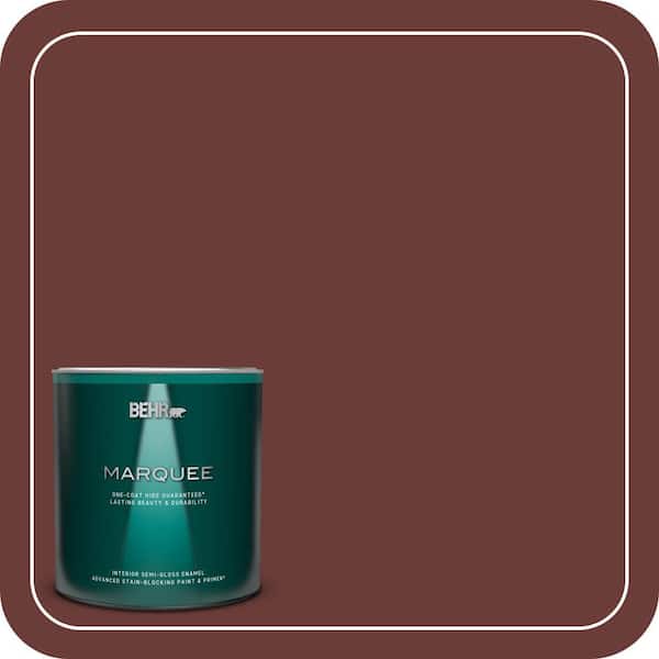 BEHR MARQUEE 1 qt. #BXC-69 Cimarron Semi-Gloss Enamel Interior Paint & Primer