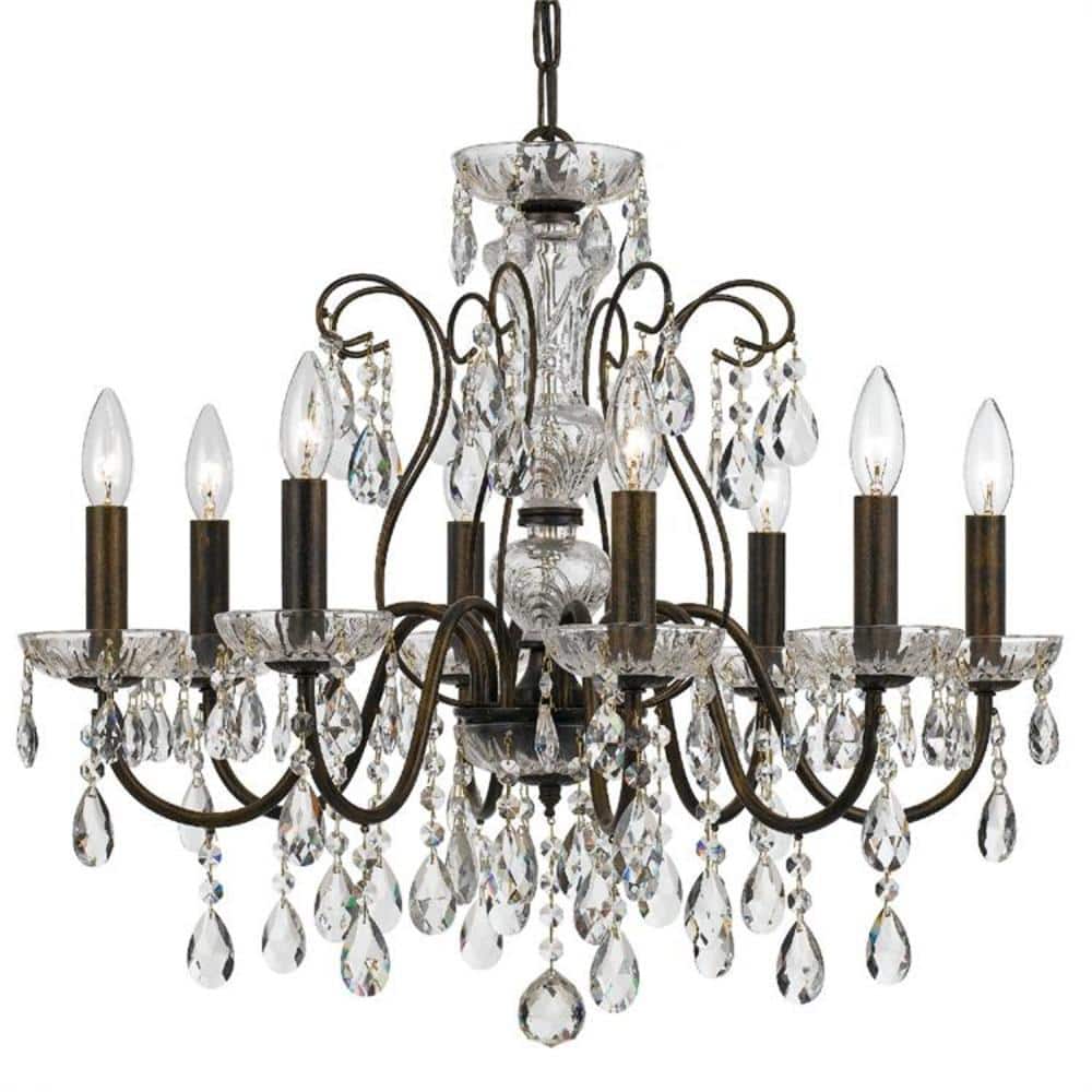 Butler 8-Light English Bronze Crystal Chandelier price history on PriceWatchPro