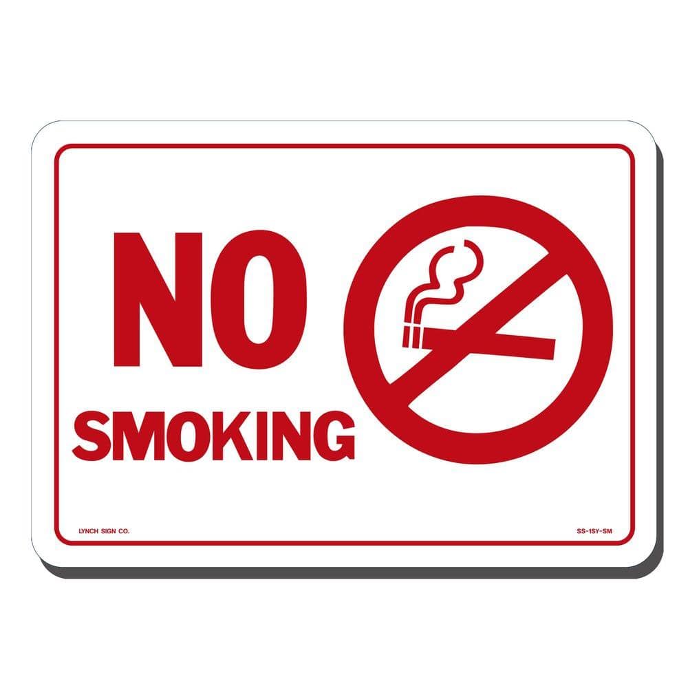 7 in. x 5 in. No Smoking with Symbol Sign Printed on More Durable, Thicker, Longer Lasting Styrene Plastic price history on PriceWatchPro