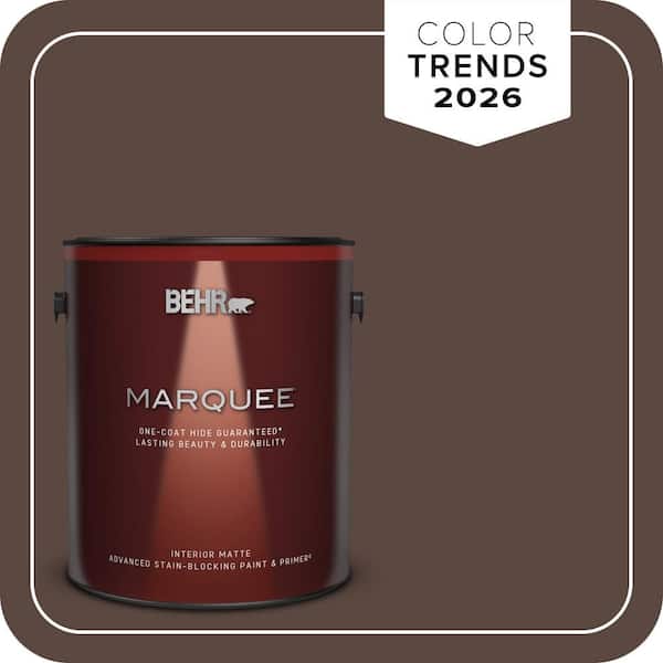 BEHR MARQUEE 1 gal. #N170-7 Baronial Brown Matte Interior Paint & Primer