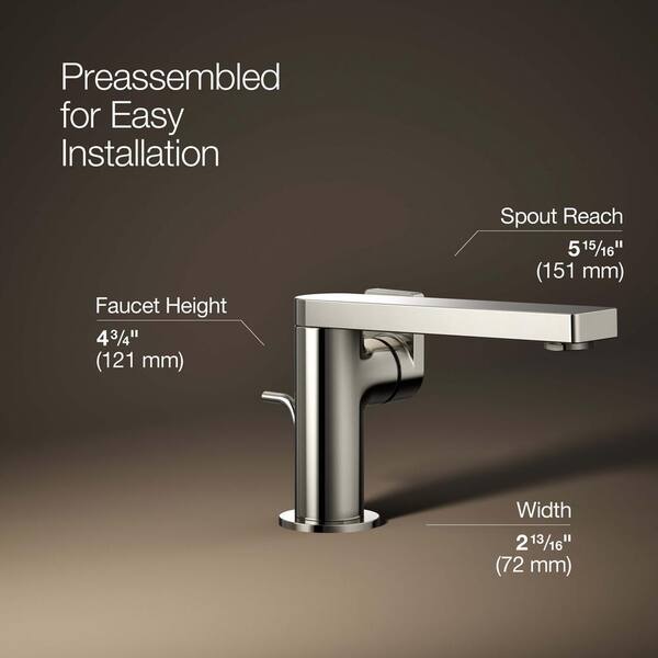 KOHLER Composed Single-Handle 1.2 GPM bathroom Sink Faucet with