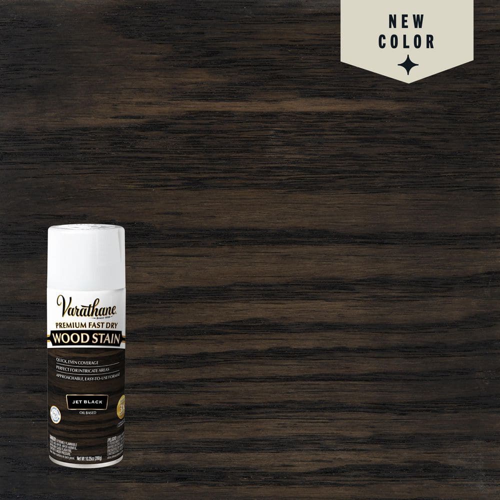 Varathane 10.25 Jet Black Interior Wood Stain Spray 397973 - The