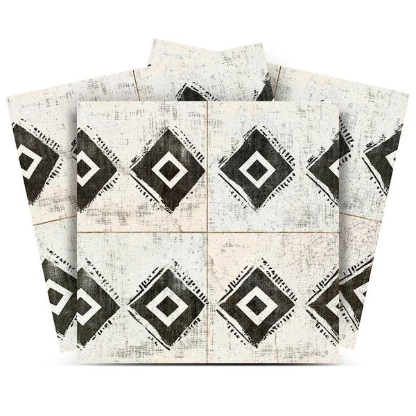 Large Subway Tile Peel and Stick Wallpaper Sheet-Large, 24 inches wide x 48 inches long by Simple Shapes
